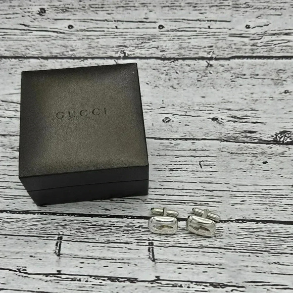 Gucci Sterling Silver Cuff Links - Picture 1 of 4